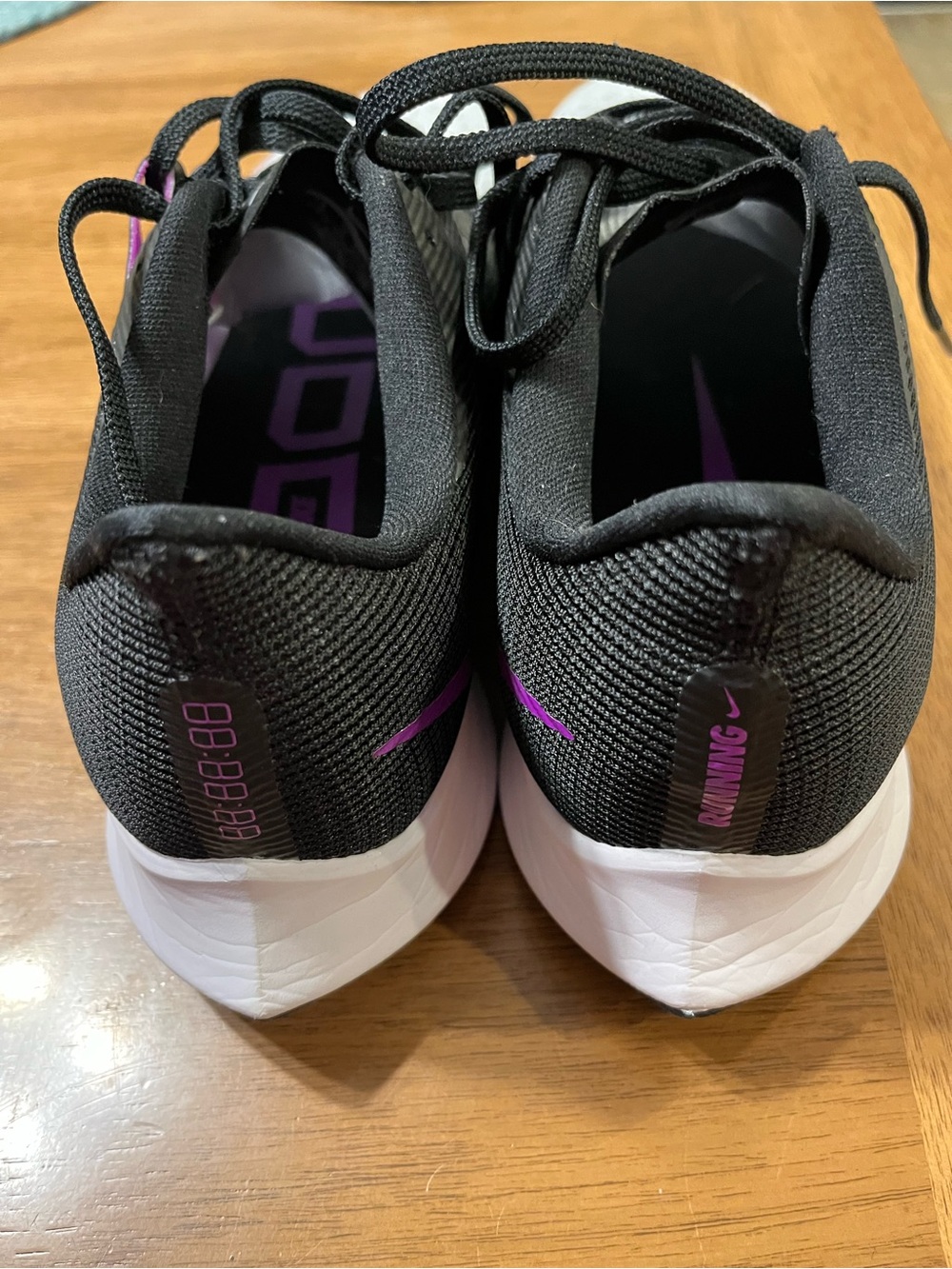 Nike Women's Rival FlyAthletic Running Shoes Gray with Purple and Black Size 9 - Picture 6 of 8